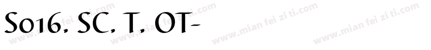 S016. SC. T. OT字体转换